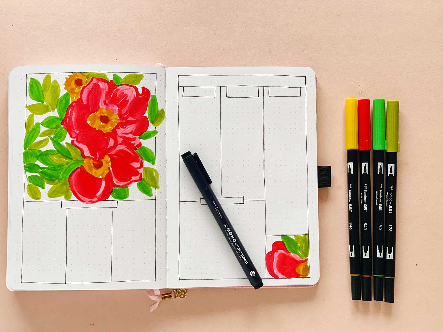 Tips for Drawing Simple Flowers Using MONO Drawing Pens - Tombow USA Blog