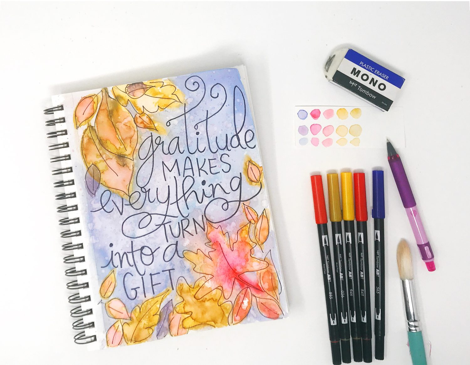 Watercolor Art Journaling with Tombow Markers - Tombow USA Blog