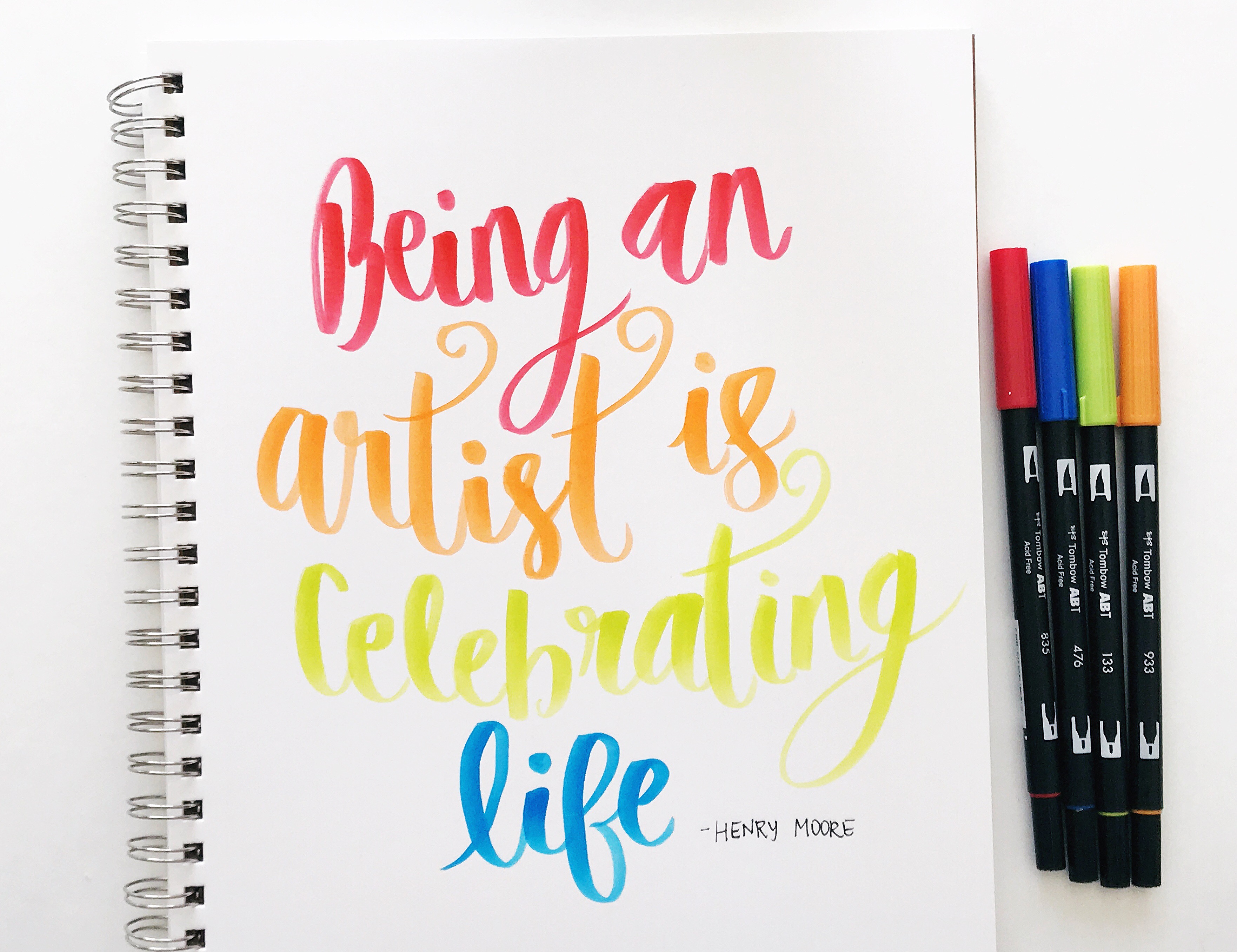 Lettering with the Tombow Beginners Lettering Set - Tombow USA Blog