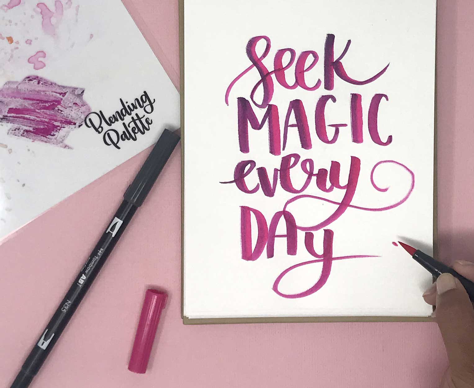 Easy way to do Calligraphy using Brush pens.  Hand lettering tutorial,  Hand lettering quotes, How to do calligraphy
