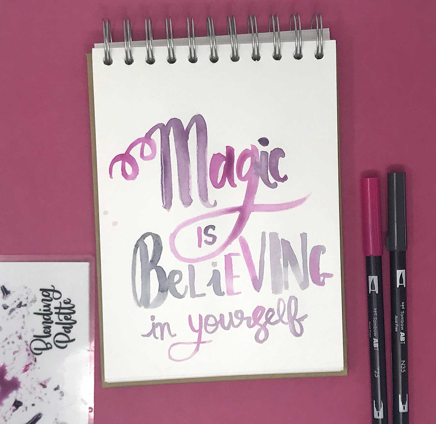 Make a Quote Book for Hand Lettering - Tombow USA Blog