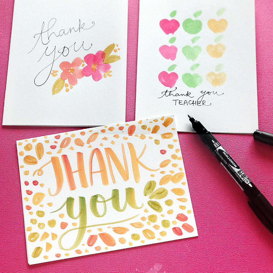 Easy Teacher Appreciation Card Ideas - Tombow USA Blog