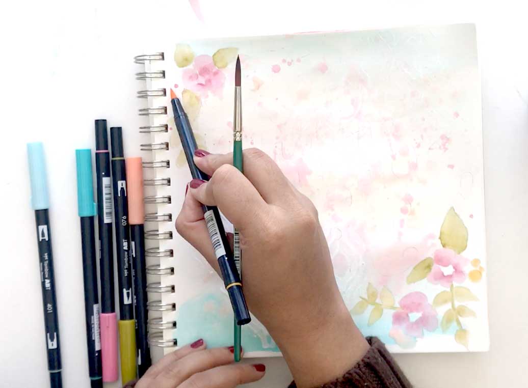 Watercolor Art Journaling with Tombow Markers - Tombow USA Blog