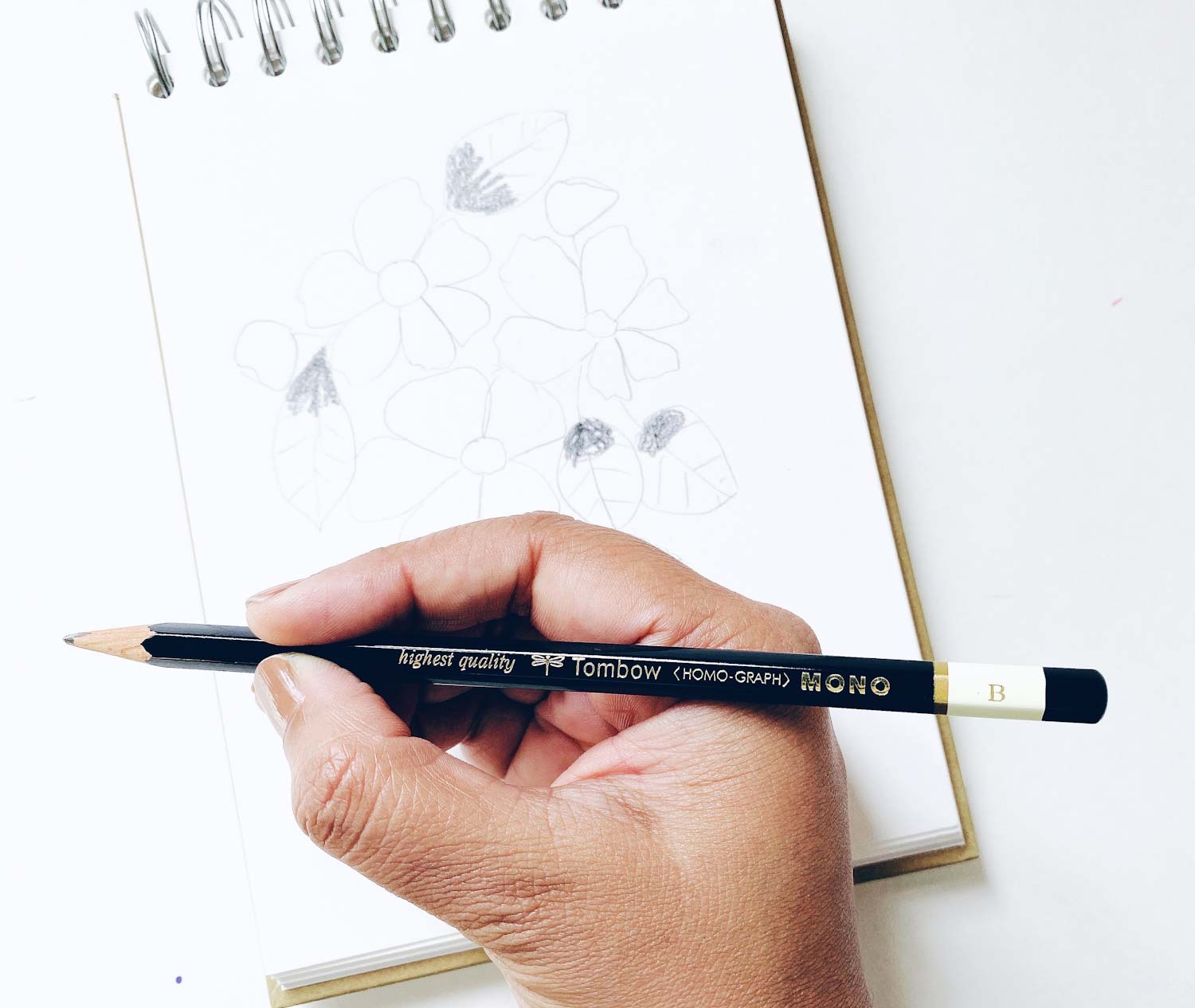 Pencil Shading Tips for Easily Sketching Flowers - Tombow USA Blog