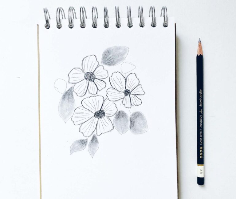 Pencil Shading Tips For Easily Sketching Flowers - Tombow USA Blog