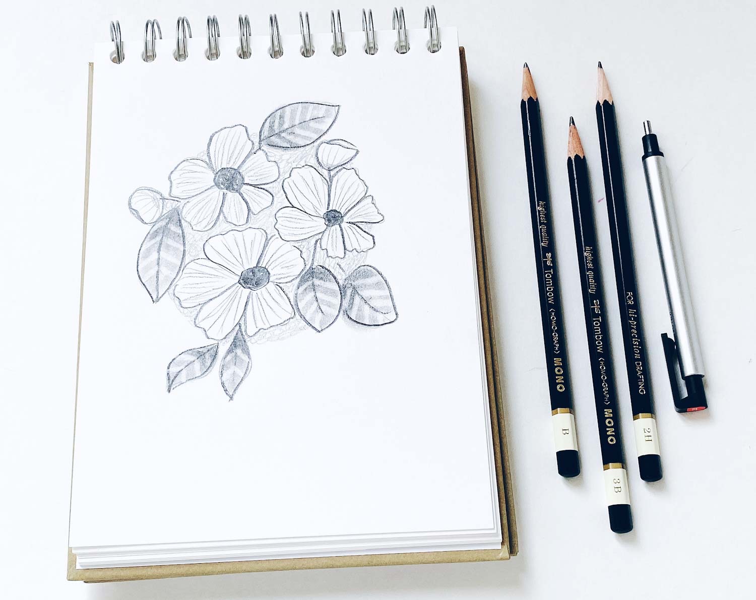 Pencil Shading Tips for Easily Sketching Flowers - Tombow USA Blog