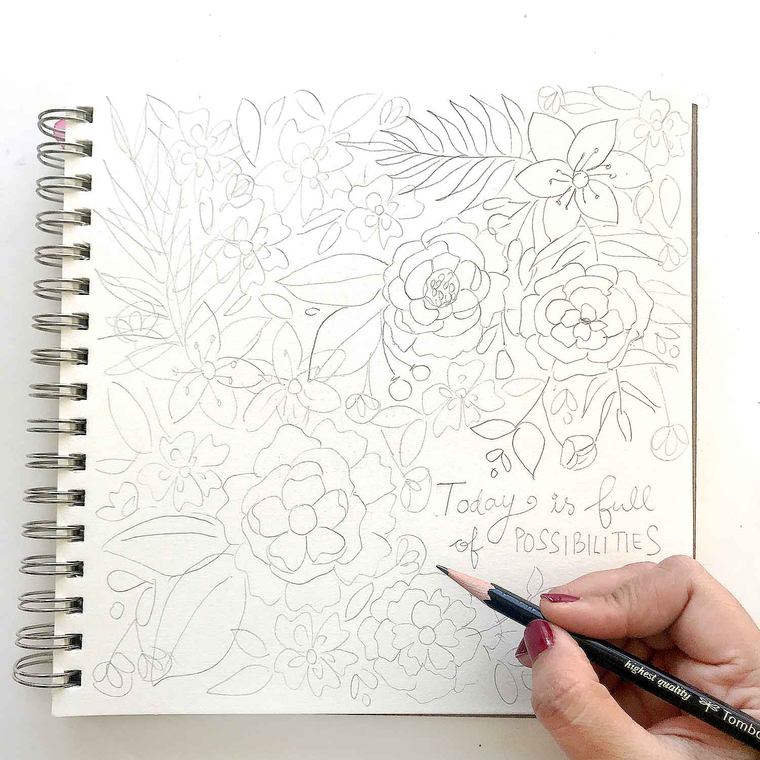 Pencil Shading Tips for Easily Sketching Flowers - Tombow USA Blog