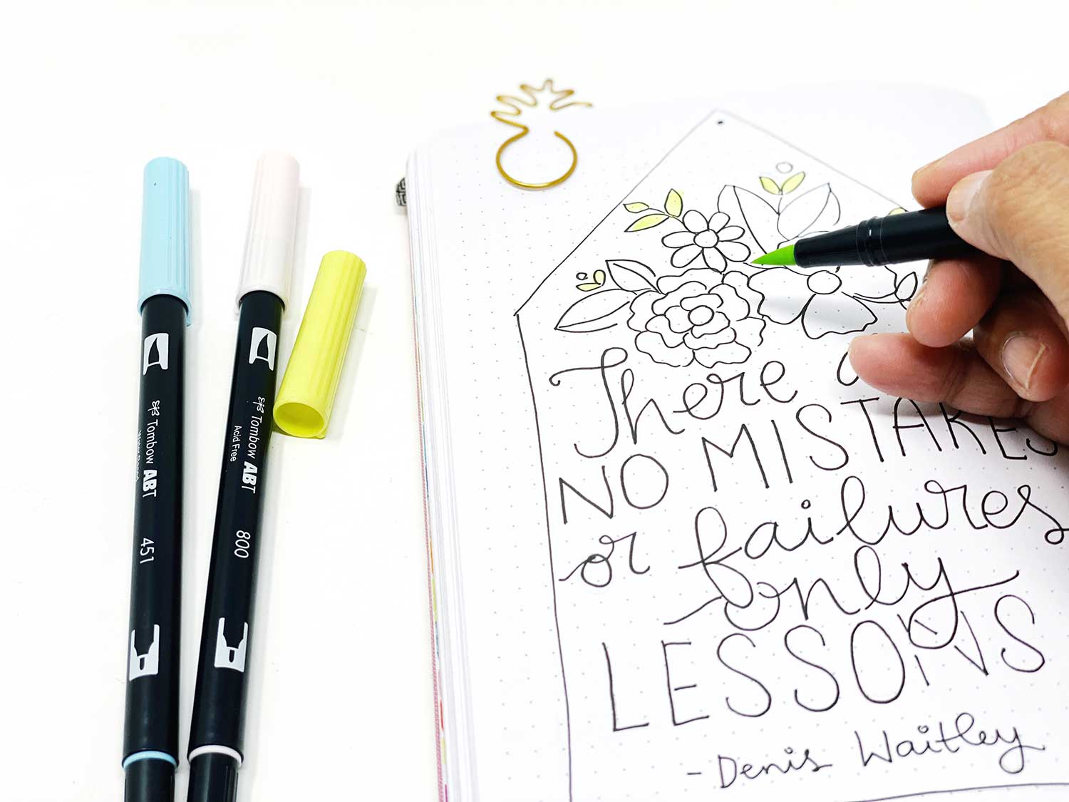 Make a Quote Book for Hand Lettering - Tombow USA Blog