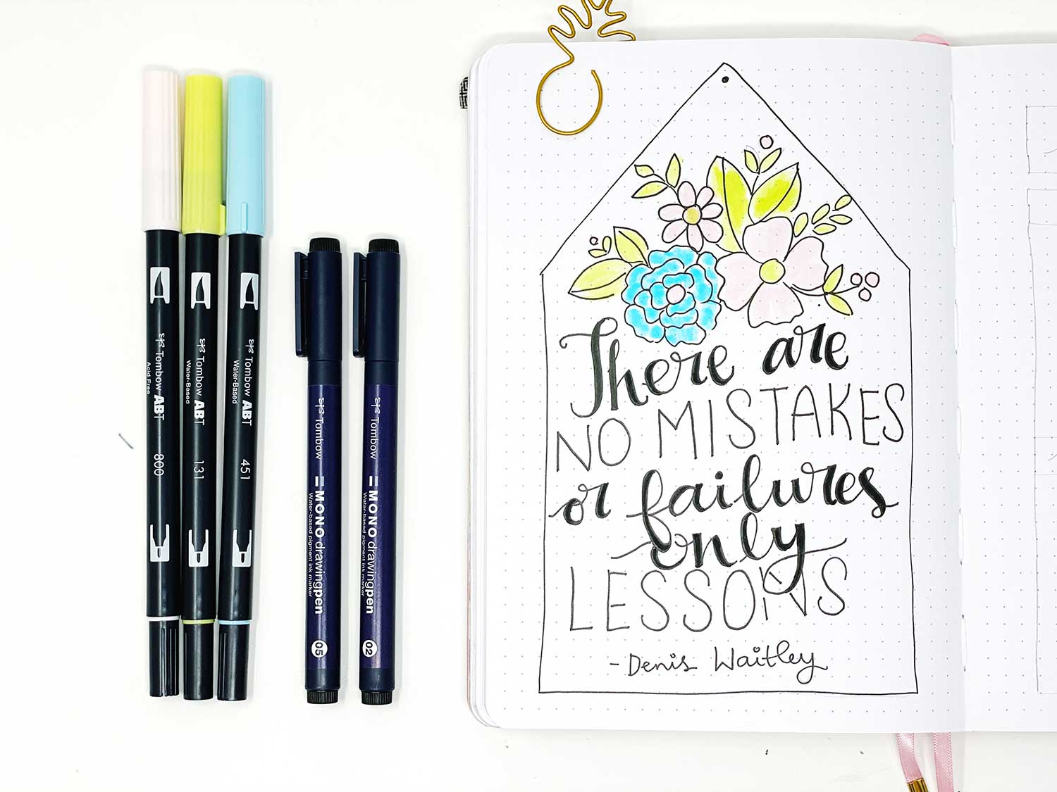 Make a Quote Book for Hand Lettering - Tombow USA Blog