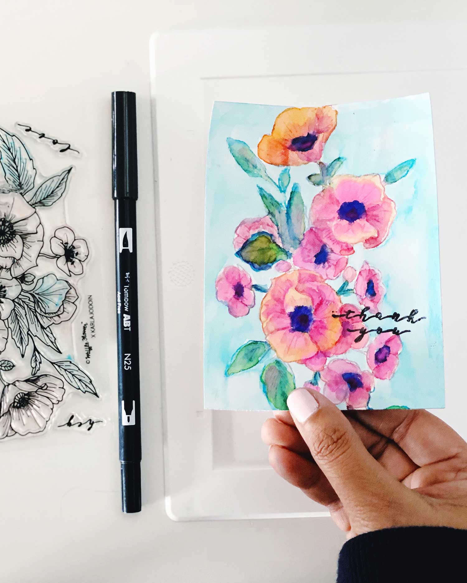 3 Different Ways to use FLORAL STAMPS to make handmade cards 