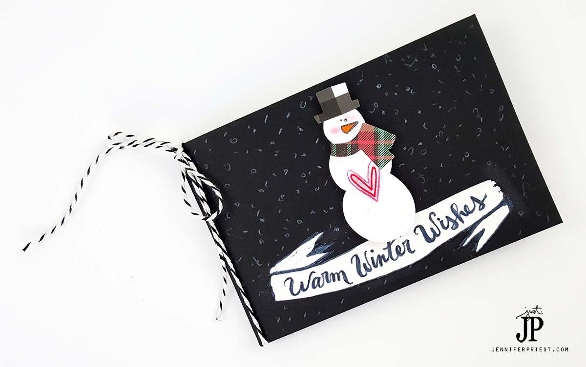 Snowman-Plaid-Black-and-White-Christmas-Card-JPriest