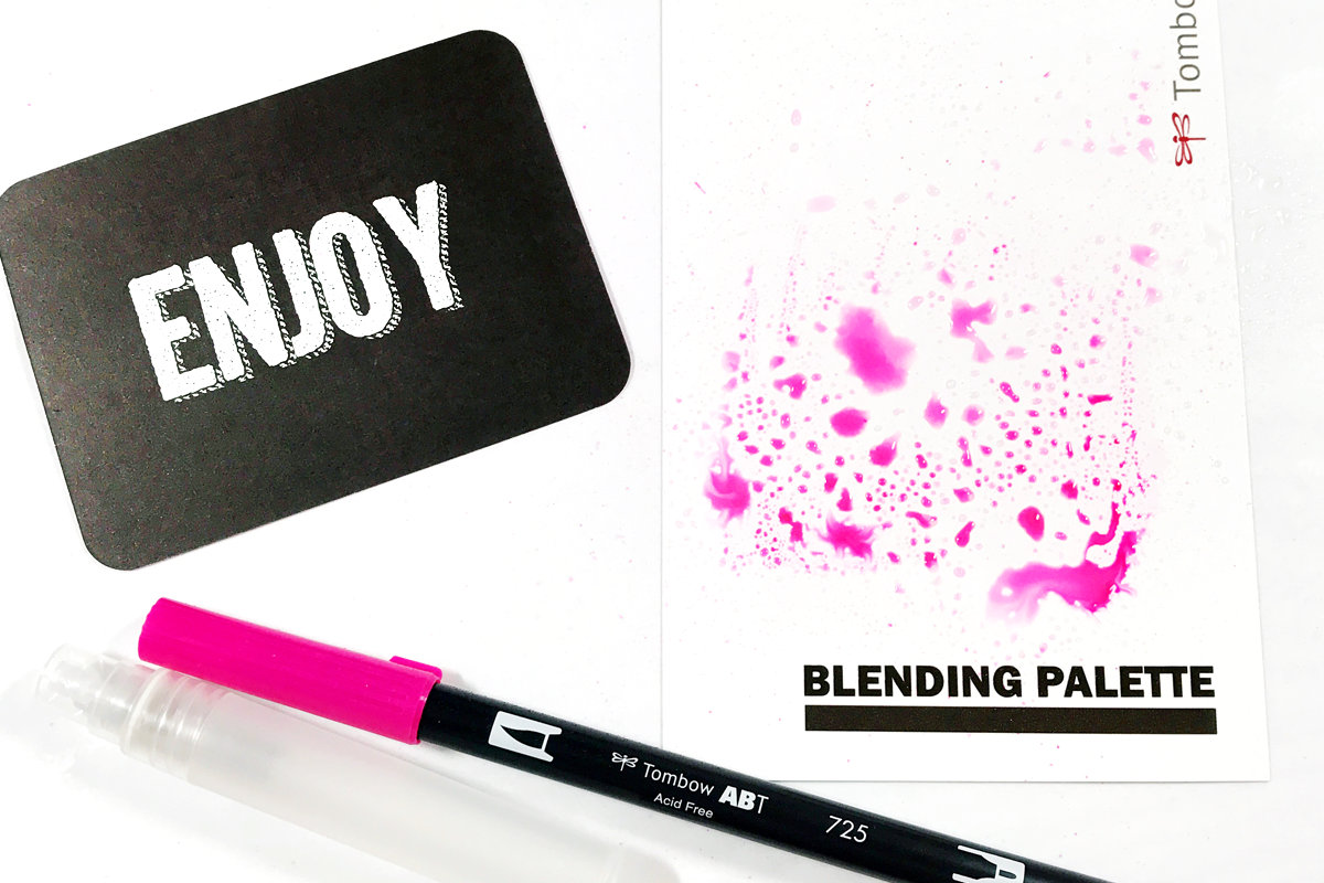 Add Splashes of Color to your Project Life Cards with Tombow Blending Kit
