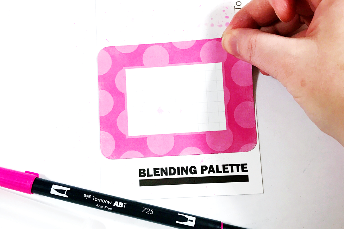 Add Splashes of Color to your Project Life Cards with Tombow Blending Kit