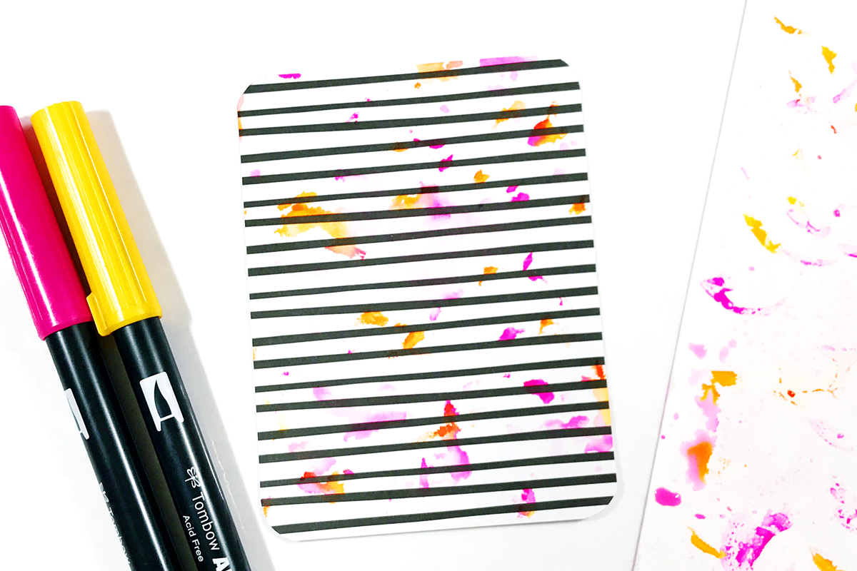 Add Splashes of Color to your Project Life Cards with Tombow Blending Kit