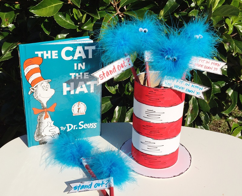 Tombow Cat in the Hat Pencils and Holder by Beth Watson