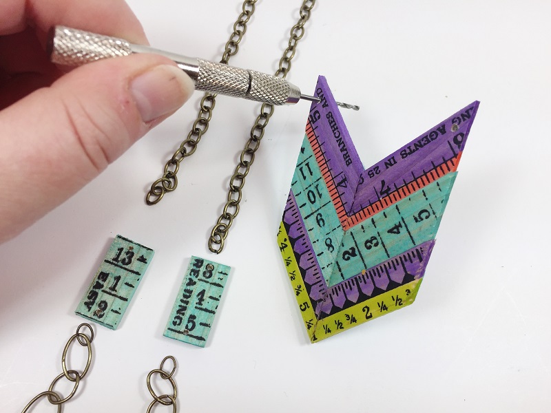 TOMBOW CREATE A CHEVRON NECKLACE WITH RULERS BETH WATSON