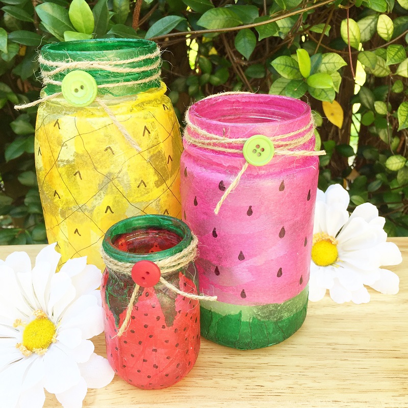 DIY Summer Fruits Slime - with cute containers! 