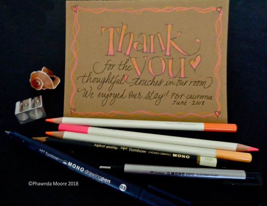 Tips and tricks for creating your own thank you cards with #Tombow