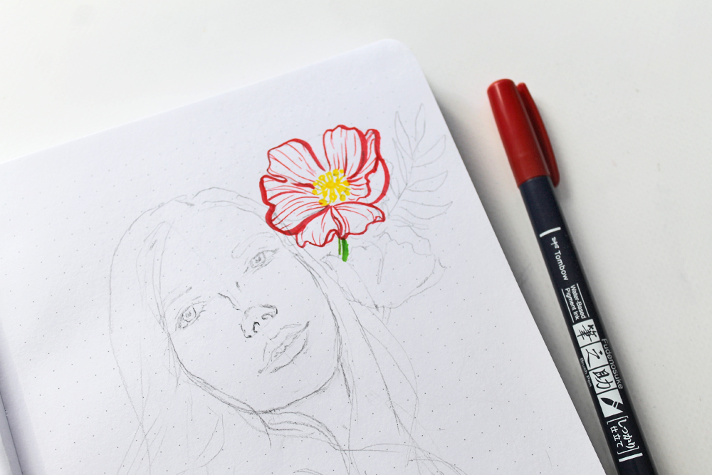 Tips for Drawing Simple Flowers Using MONO Drawing Pens - Tombow USA Blog