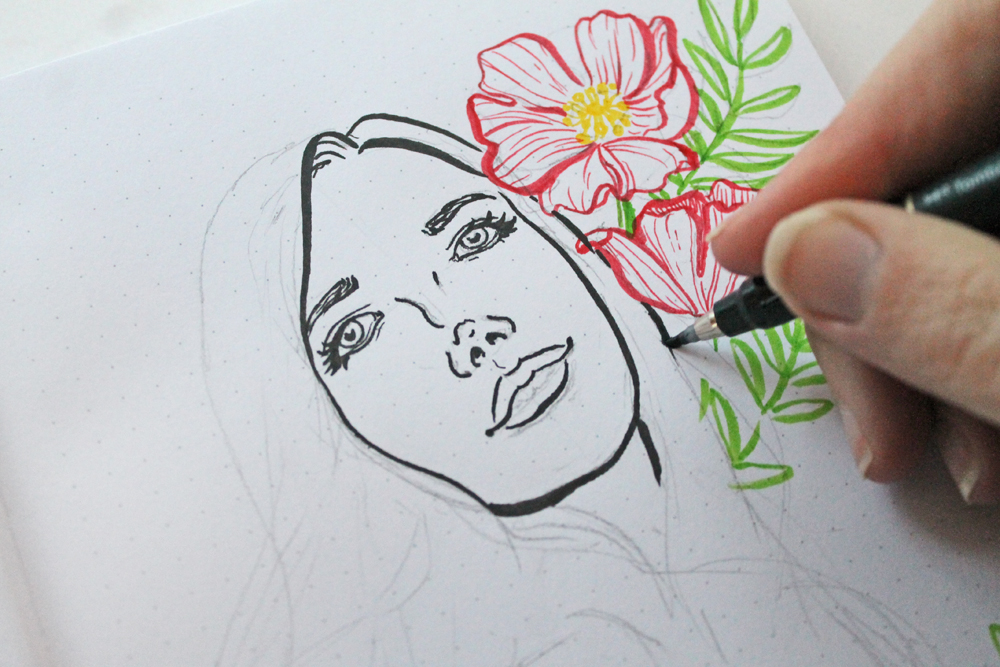 Tips for Drawing Simple Flowers Using MONO Drawing Pens - Tombow USA Blog