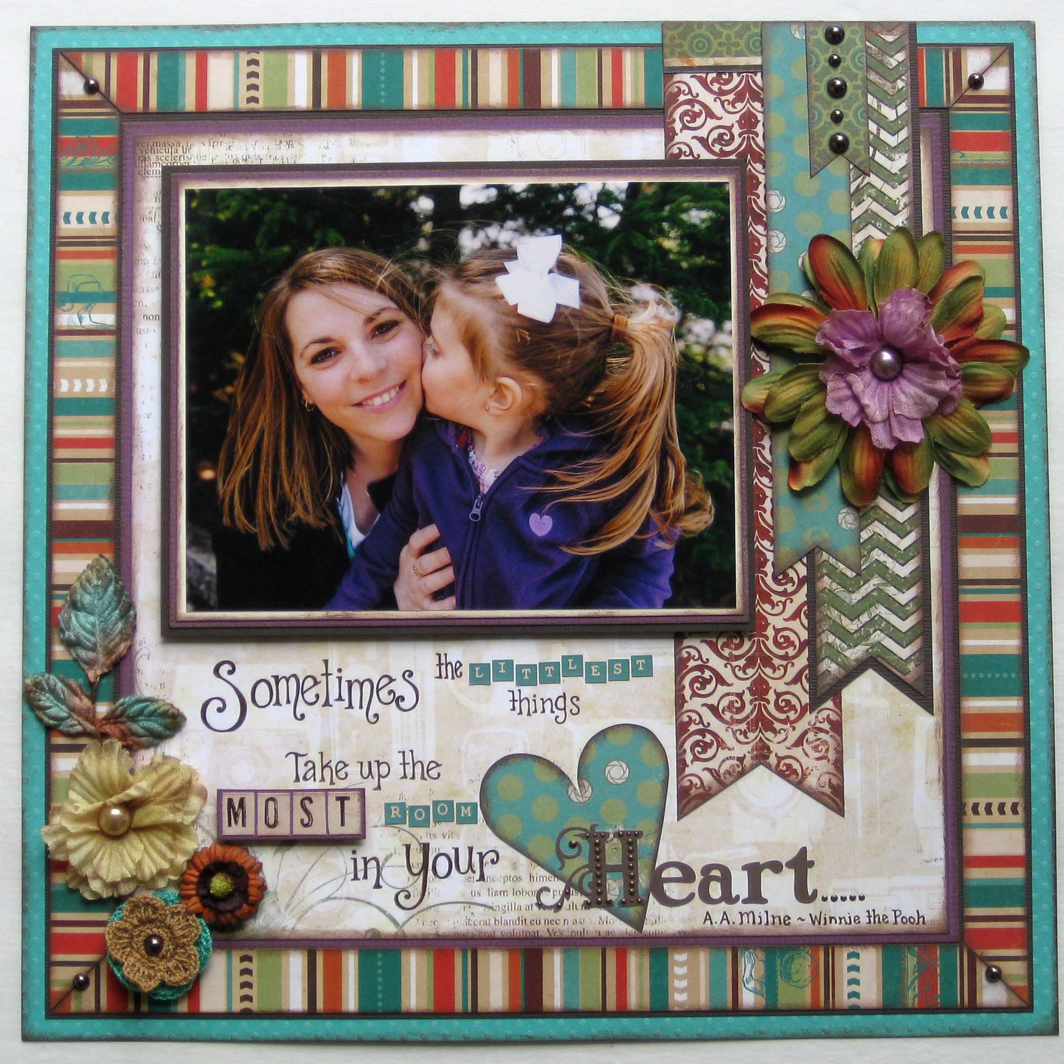 Q&A with Tombow Brand Ambassador Tracy McLennon // adorable scrapbook layout