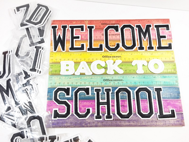 Tombow Welcome Back to School DIY Ruler Sign Beth Watson
