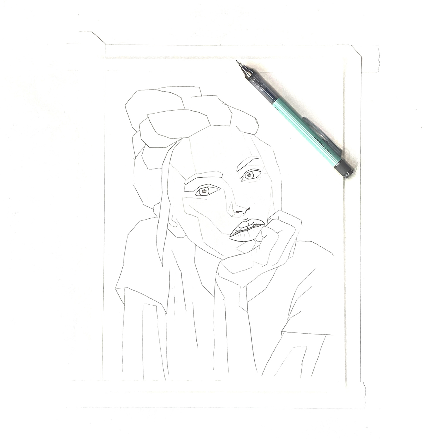 Make a Two-Tone Portrait by Jessica Mack on behalf of Tombow