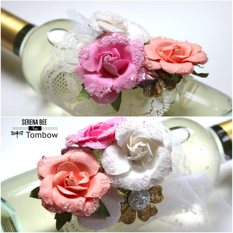 bridesmaids gift idea. decorative wine bottle by serena bee