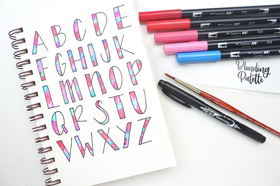 how-to-create-watercolor-uppercase-faux-calligraphy-tombow-usa-blog