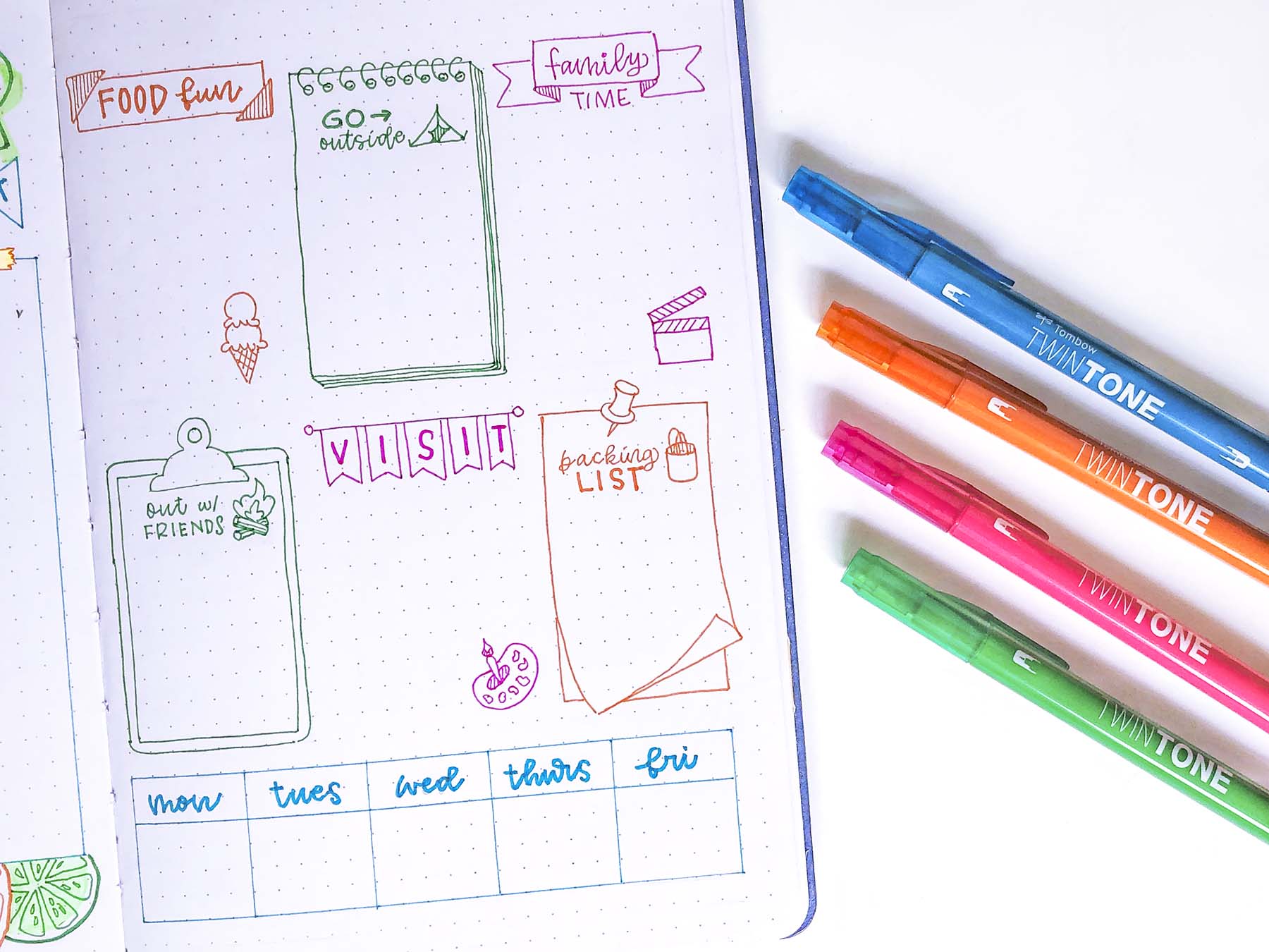 How to Plan a Summer Bucket List - Tombow USA Blog