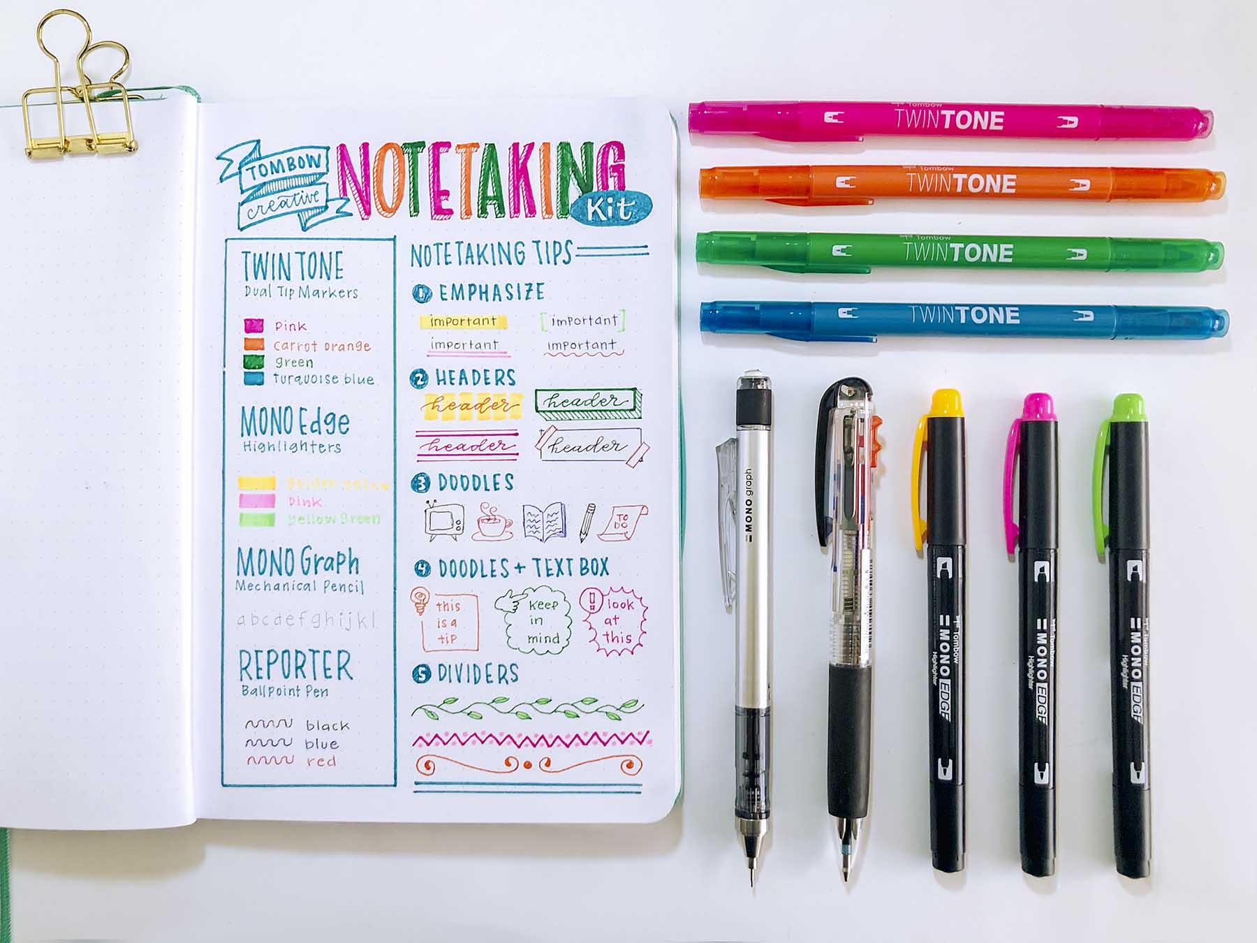 DIY Planner Bookmark - Tombow USA Blog