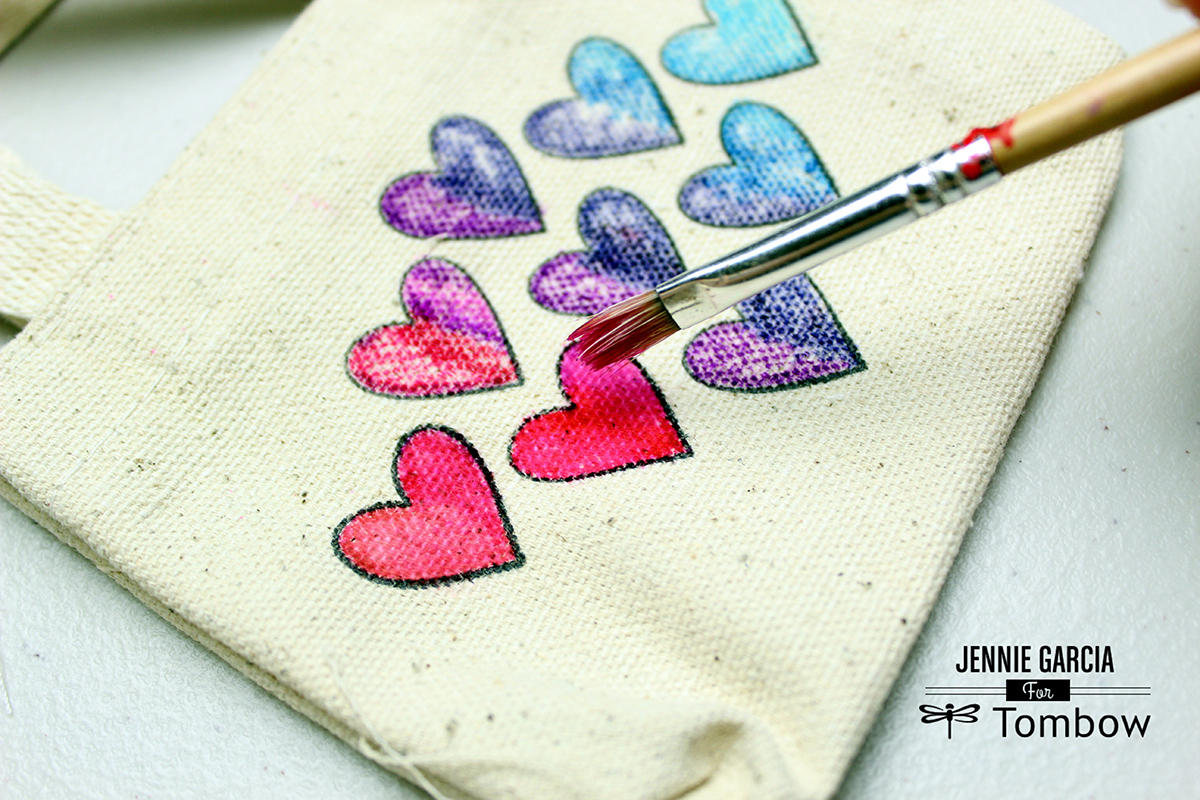 DIY Valentine's Day Canvas Bag