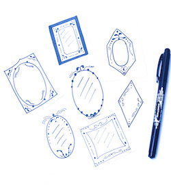 Create a Vintage Mirror using @Tombowusa MONO Twin Permanent Marker @sprinklesofzeal #vintage #mirror