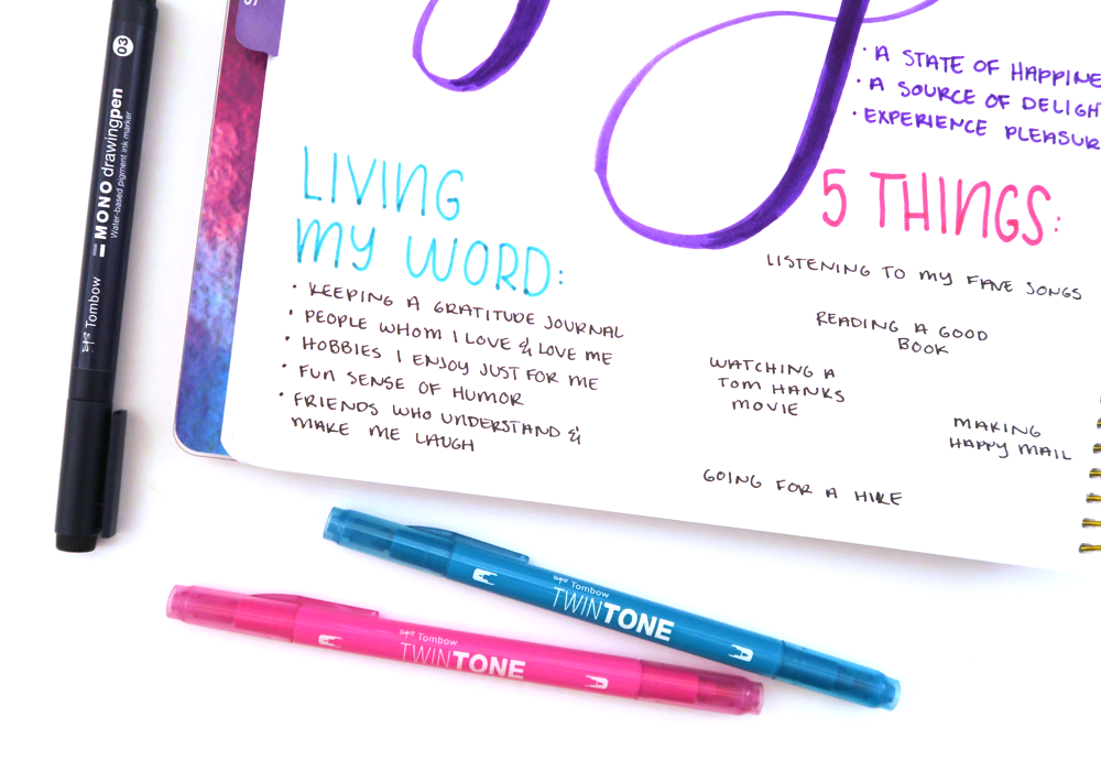 Create a New Year's Word Collage - Tombow USA Blog