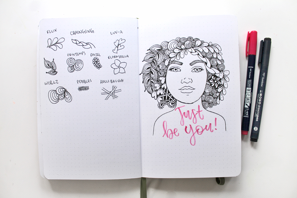 Learn how to create an easy Zentangle Portrait Drawing using this tutorial by @studiokatie for @tombowusa! #tombow #tombowusa #zentangle