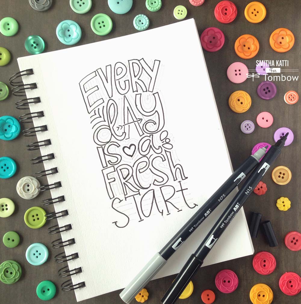 Tombow 56190 Beginner Lettering Set. Includes Essential Tools to Start Hand  Lettering