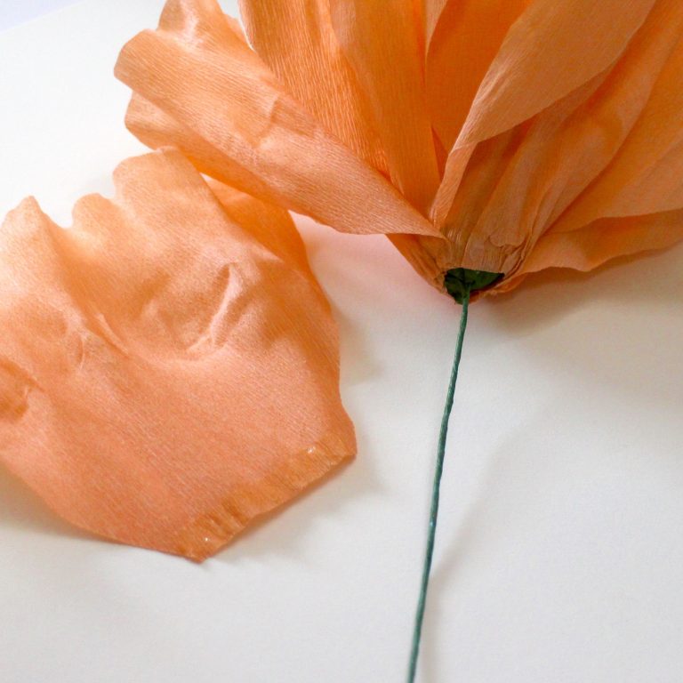 Crepe Paper Flower Wreath Tombow USA Blog