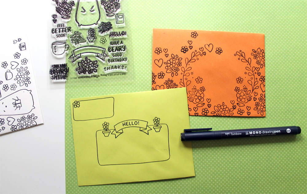 Learn how to make stamped stationary using @tombowusa products and @waffleflower stamps using this DIY by @punkprojects 