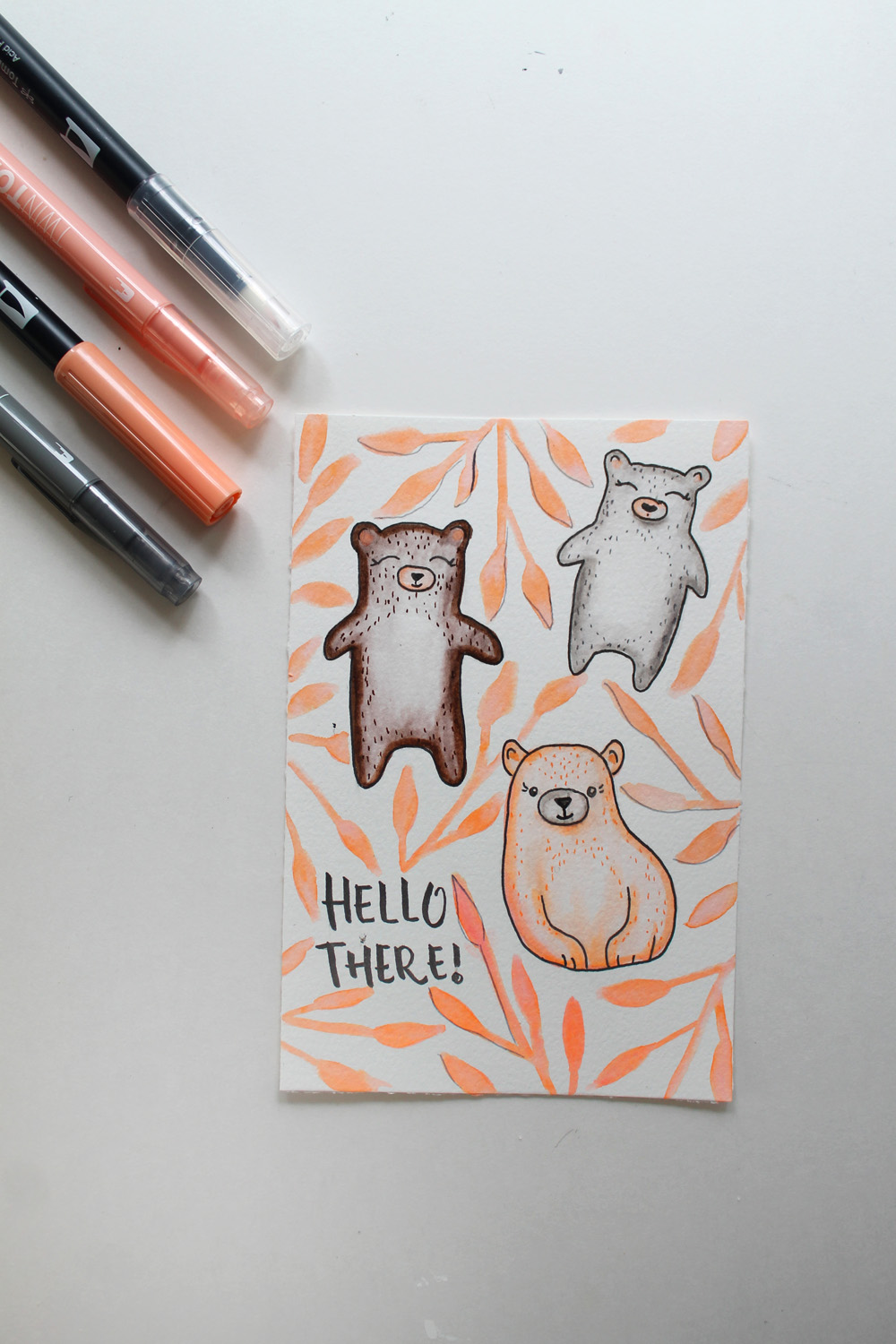 Learn how to draw bears in a really cute doodle style, using this tutorial by @Studio.katie on the @Tombowusa blog