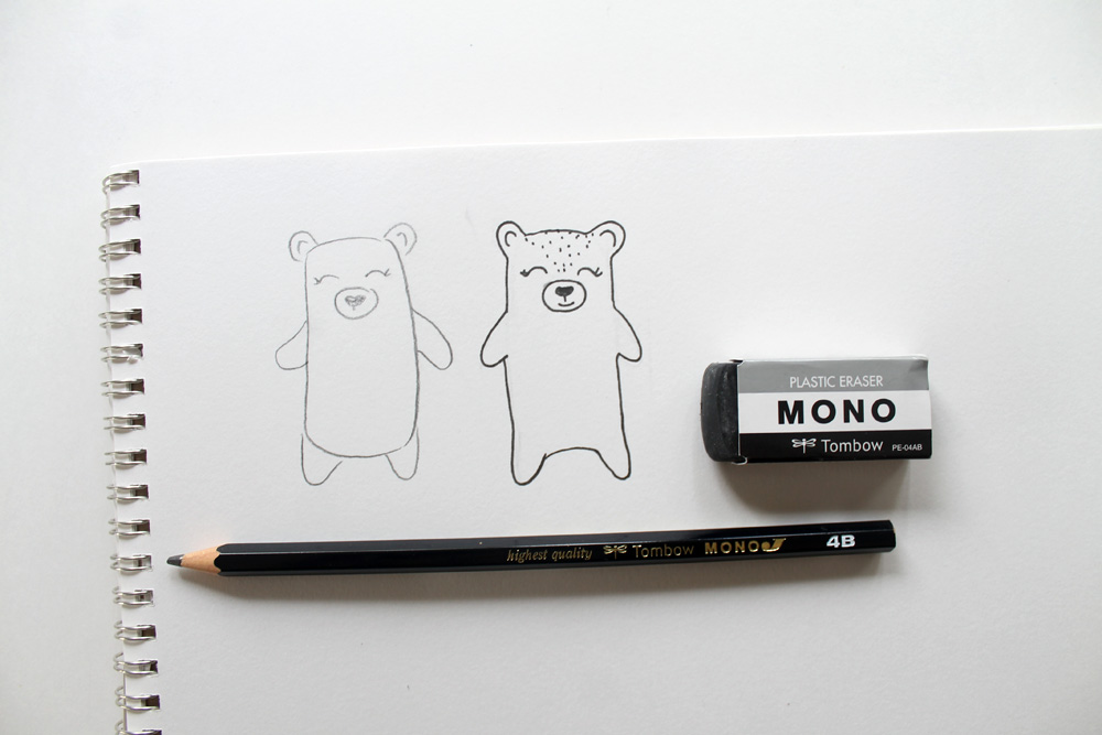 Learn how to draw bears in a really cute doodle style, using this tutorial by @Studio.katie on the @Tombowusa blog