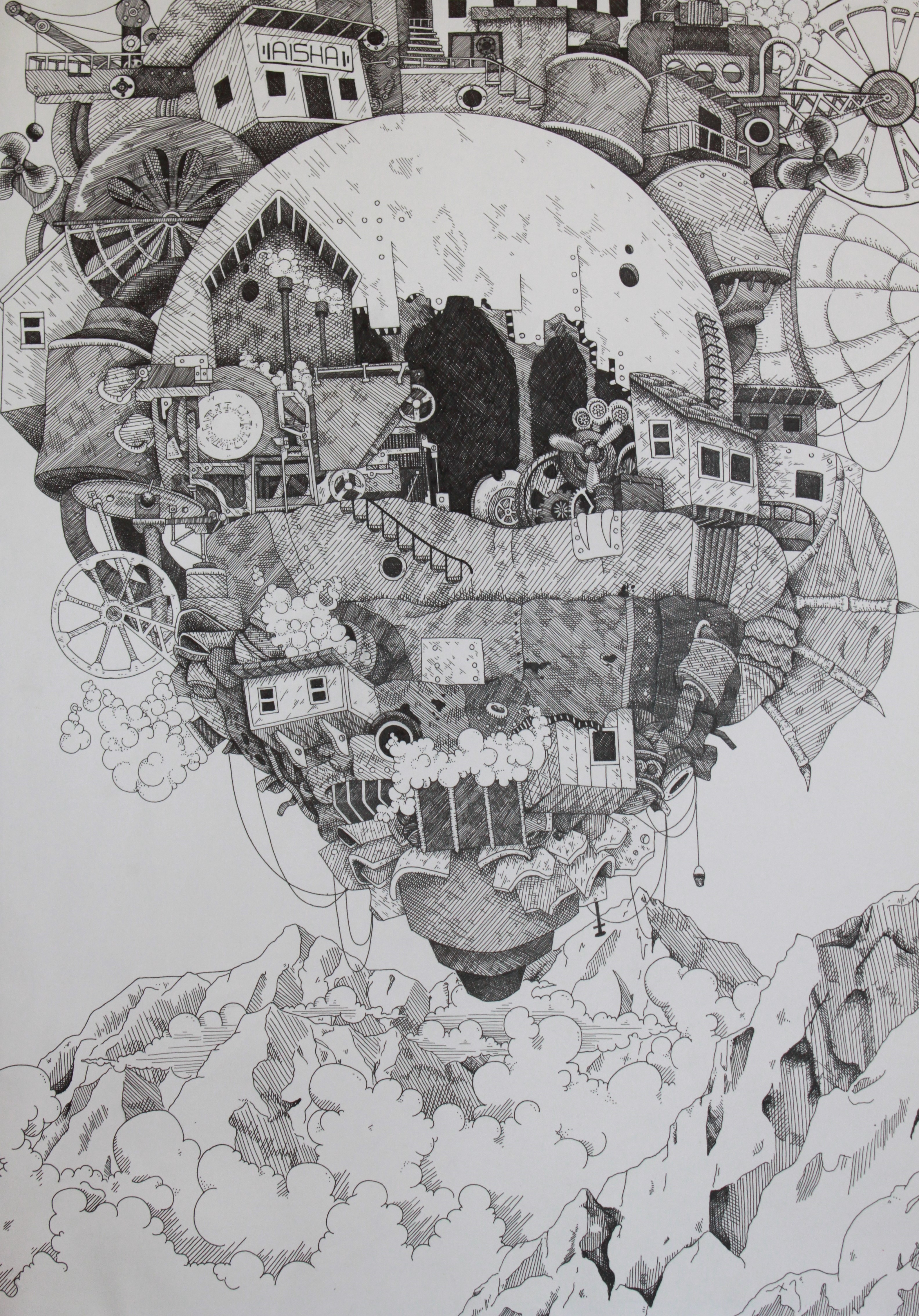 Tombow's Create Your Best Work Art Scholarship Winners | Art by Aisha Auradou