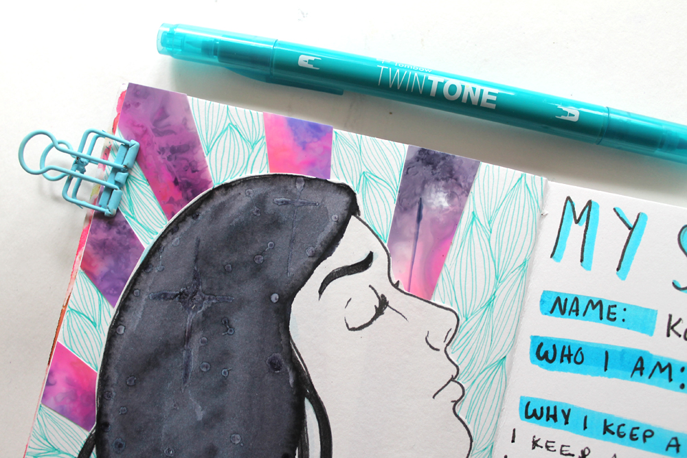 How to create an introduction page for your art journal