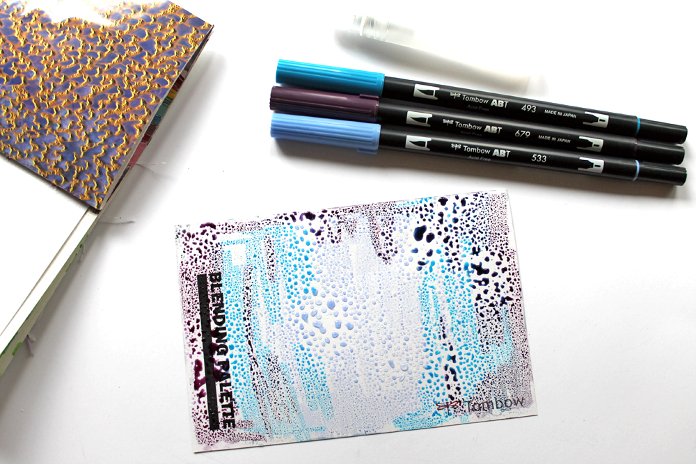 Art Journal using the Tombow MONO Air Correction Tape