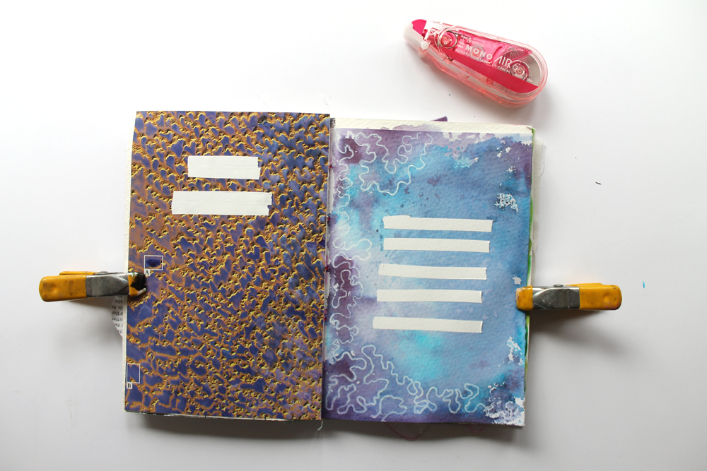 How To Art Journal with Scrapbook Supplies - Tombow USA Blog