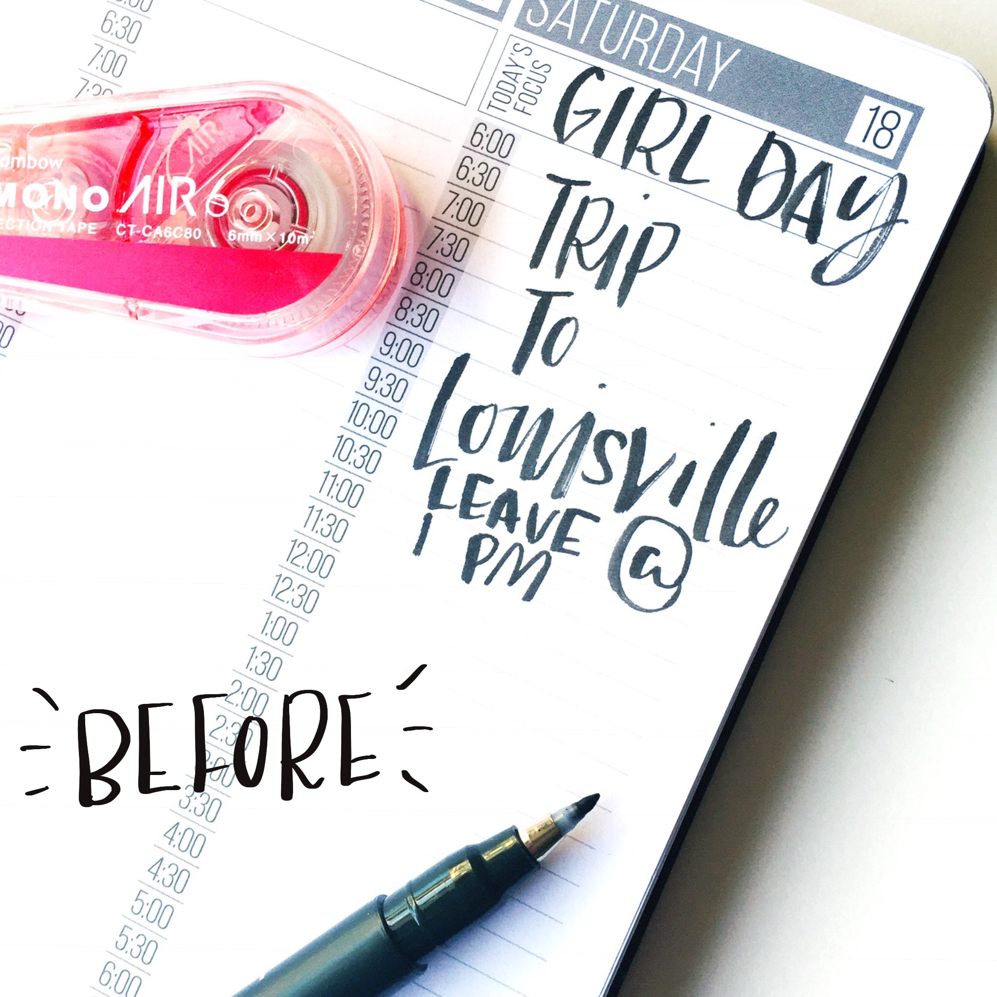 Use Tombow Mono Air Correction Tape to correct and create things for organization and day to day living!