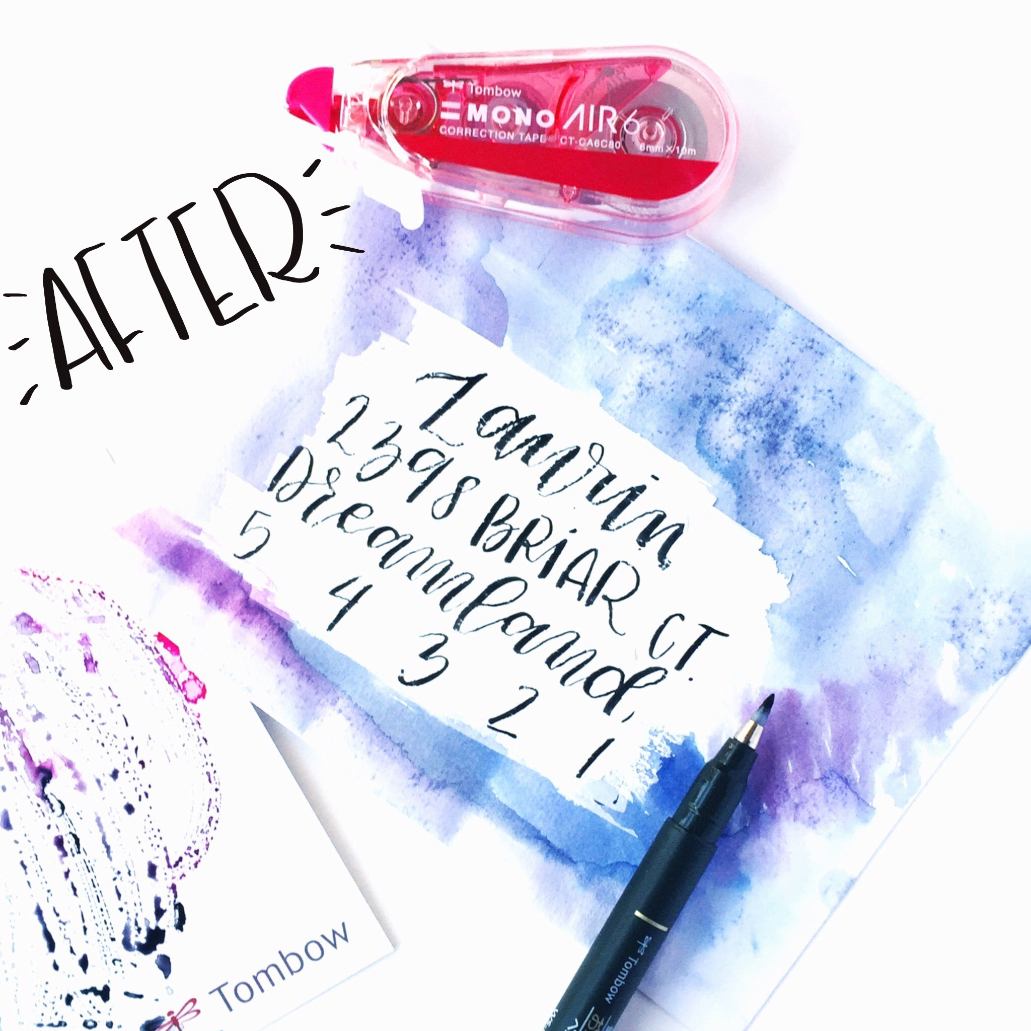 Art Journal using the Tombow MONO Air Correction Tape