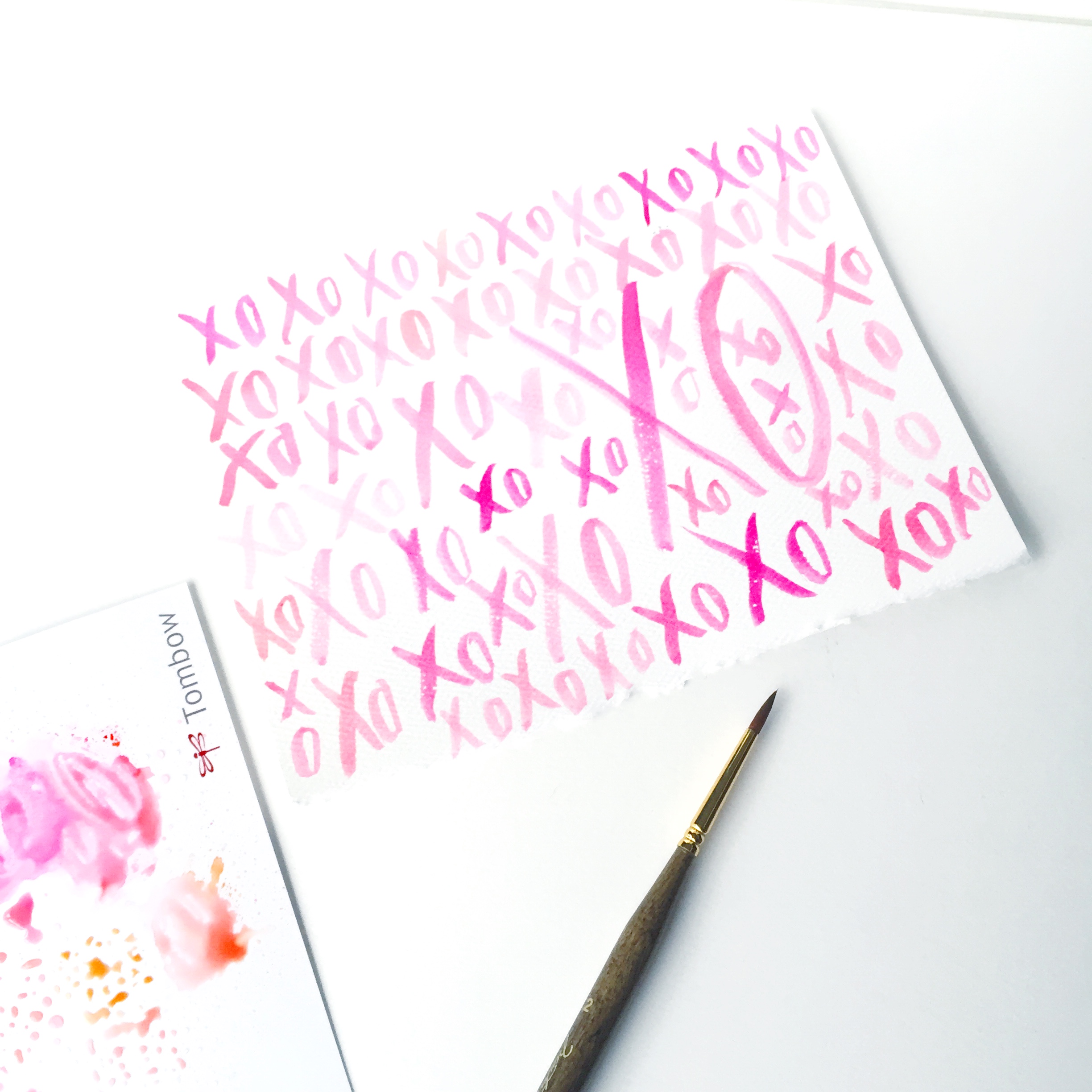 Learn how to use Tombow USA dual brush pens to create simple watercolor valentines with @renmadecalligraphy. 