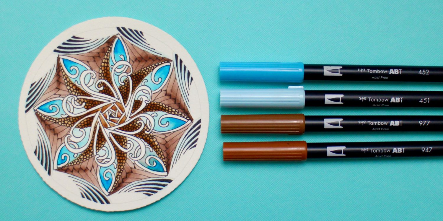 Create Zentangle Doodles with Tombow MONO Drawing Pens - Tombow USA Blog