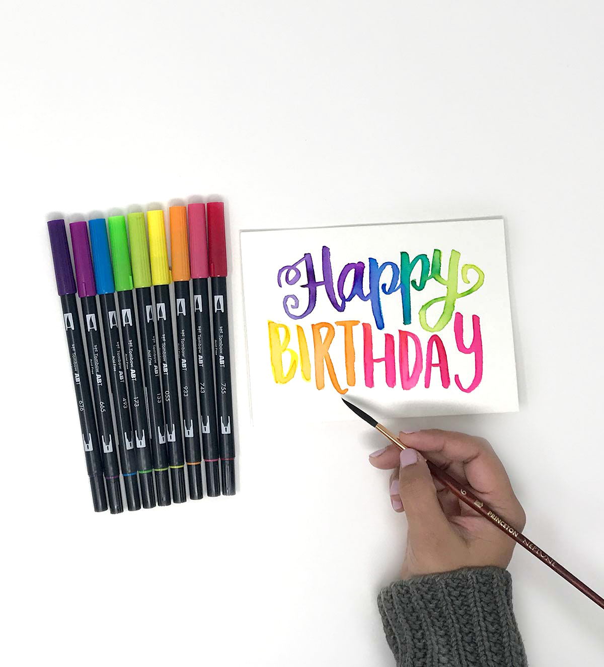 Watercolor Greeting Card - Tombow USA Blog