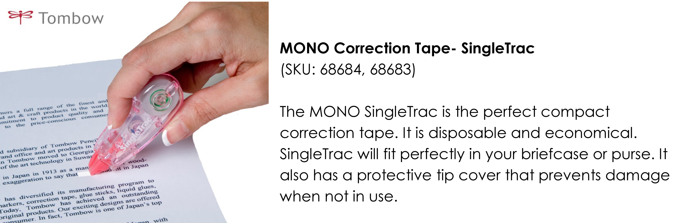 Tombow SingleTrac Correction Tape (68684)
